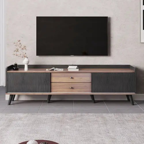 Particleboard TV Cabinet - Black - 5