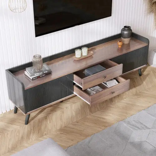 Particleboard TV Cabinet - Black - 5