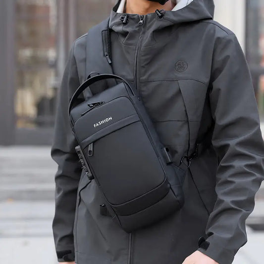 Password Lock Men's Leisure Bag With Large Capacity Beyond Trends Hub