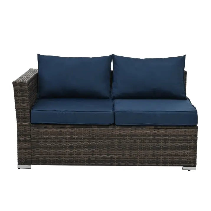Patio Furniture Outdoor Furniture Seasonal PE Wicker Furniture 4 Set Wicker Furniture With Tempered Glass Coffee Table