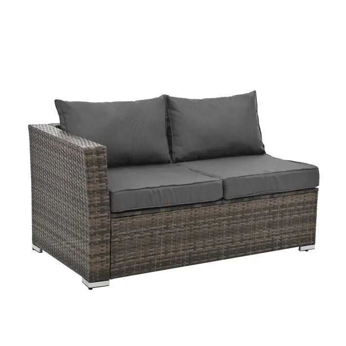 Patio Furniture Outdoor Furniture Seasonal PE Wicker Furniture 4 Set Wicker Furniture With Tempered Glass Coffee Table