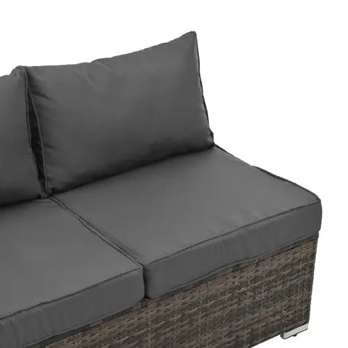 Patio Furniture Outdoor Furniture Seasonal PE Wicker Furniture 4 Set Wicker Furniture With Tempered Glass Coffee Table