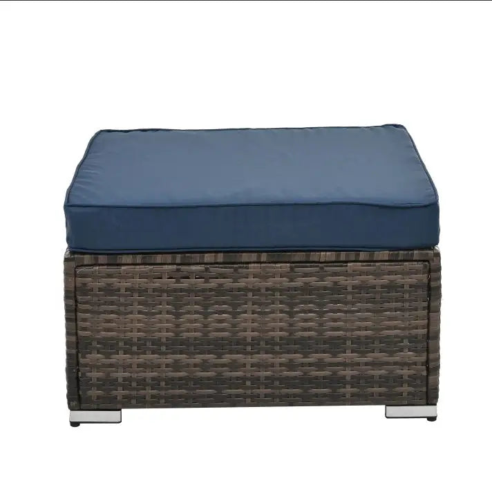 Patio Furniture Outdoor Furniture Seasonal PE Wicker Furniture 4 Set Wicker Furniture With Tempered Glass Coffee Table