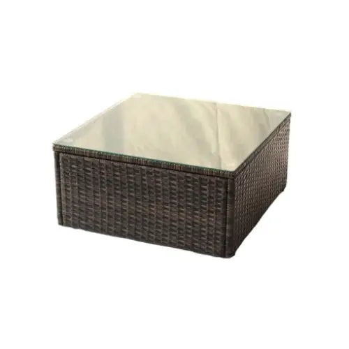 Patio Furniture Set PE Rattan Sectional Garden Furniture Corner Sofa Set - Coffee - 5