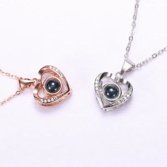 Pendant Necklace For Women Girls Love Memory Heart Necklace Valentine's Day Gift Beyond Trends Hub