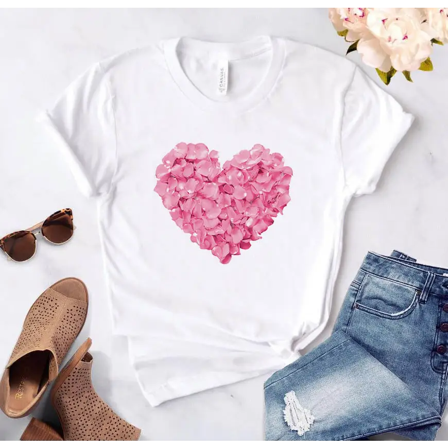 Personalized Letter Print Ladies T-shirt Beyond Trends Hub