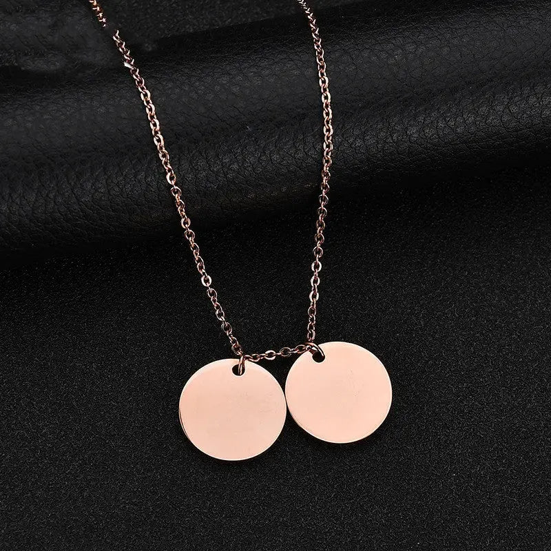 Personalized Pet Photo Disc Necklace Ladies Kitten Name Pendant Necklace Custom Animal Stainless Steel Necklace Jewelry Beyond Trends Hub