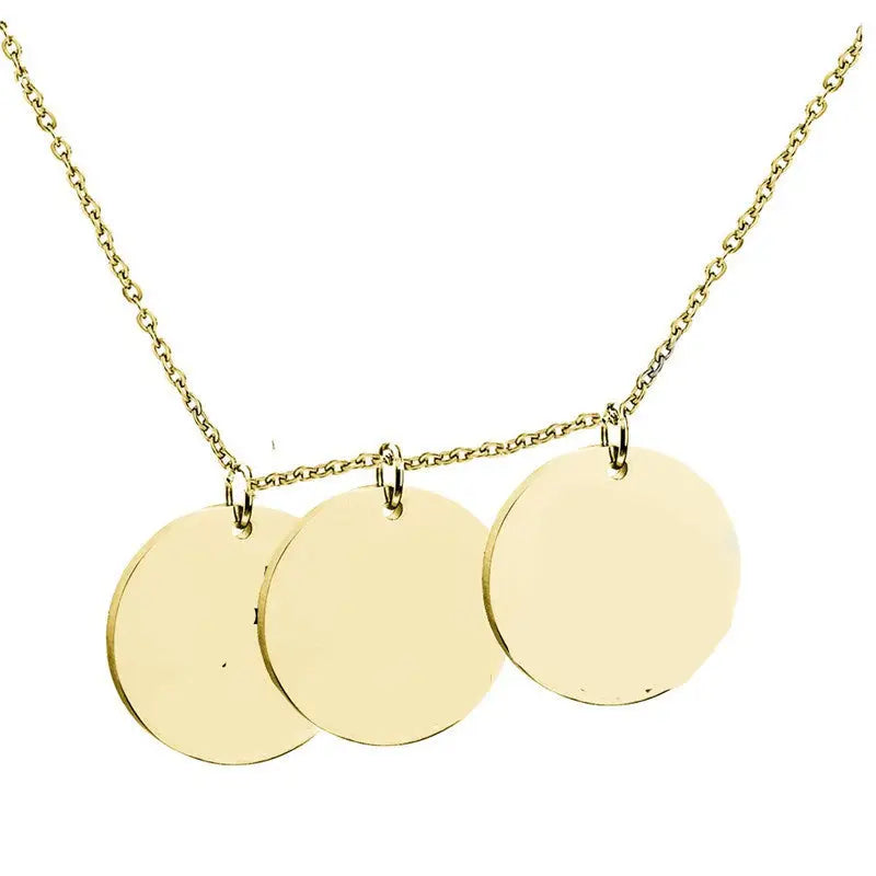 Personalized Pet Photo Disc Necklace Ladies Kitten Name Pendant Necklace Custom Animal Stainless Steel Necklace Jewelry Beyond Trends Hub