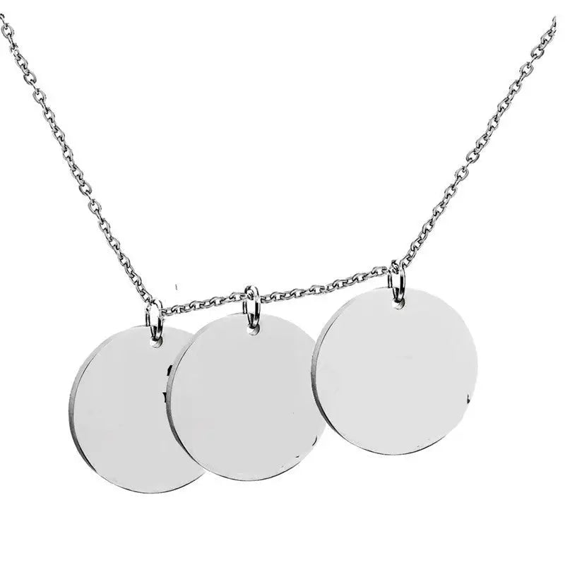 Personalized Pet Photo Disc Necklace Ladies Kitten Name Pendant Necklace Custom Animal Stainless Steel Necklace Jewelry Beyond Trends Hub