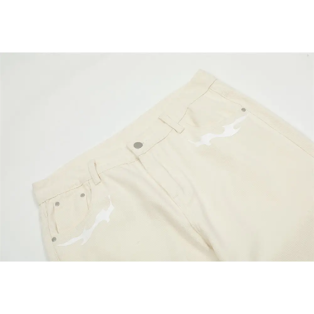 Personalized Printing Straight-leg Trousers Men