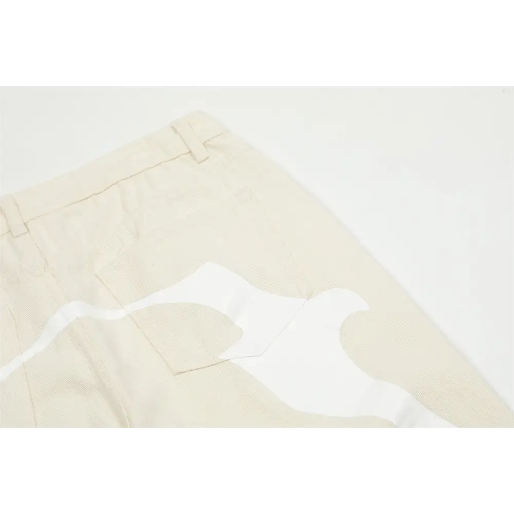 Personalized Printing Straight-leg Trousers Men