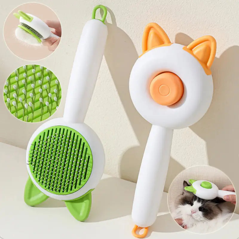 Pet Dog Brush Cat Comb Self Cleaning Pet Hair Remover Brush For Dogs Cats Grooming Tools Pets Dematting Comb Dogs Accessories Pet Products Beyond Trends Hub