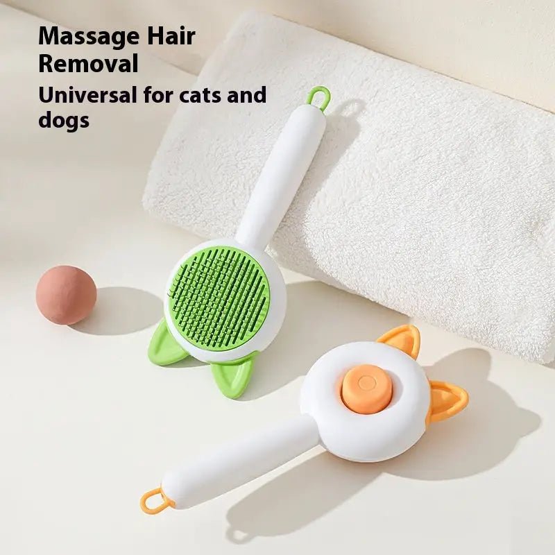 Pet Dog Brush Cat Comb Self Cleaning Pet Hair Remover Brush For Dogs Cats Grooming Tools Pets Dematting Comb Dogs Accessories Pet Products Beyond Trends Hub