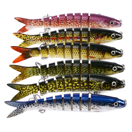 Pike Fishing Lures Artificial Multi Jointed Sections Hard Bait Trolling Pike Carp Fishing Tools Beyond Trends Hub