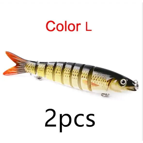 Pike Fishing Lures Artificial Multi Jointed Sections Hard Bait Trolling Pike Carp Fishing Tools Beyond Trends Hub