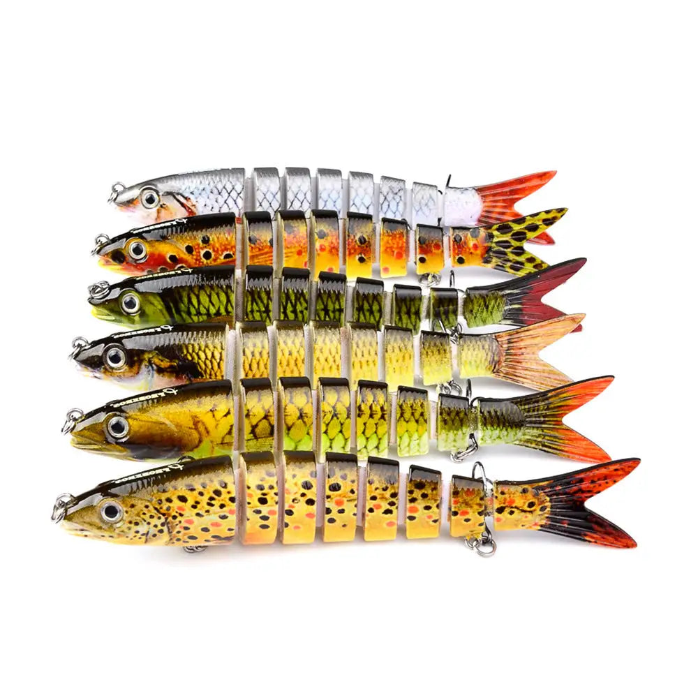 Pike Fishing Lures Artificial Multi Jointed Sections Hard Bait Trolling Pike Carp Fishing Tools Beyond Trends Hub