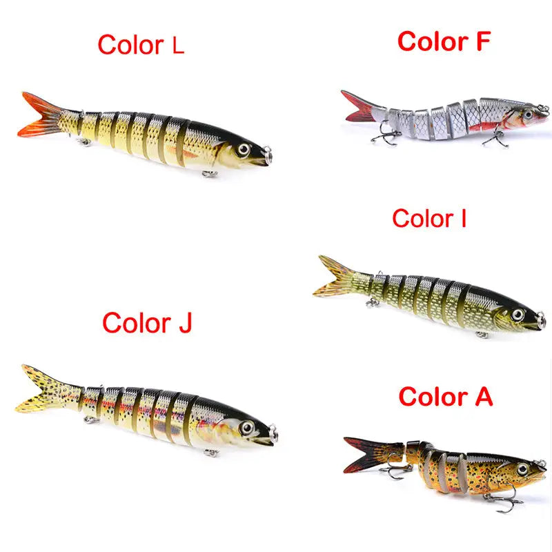 Pike Fishing Lures Artificial Multi Jointed Sections Hard Bait Trolling Pike Carp Fishing Tools Beyond Trends Hub