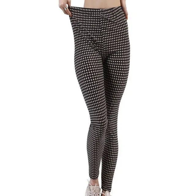 Plaid Leggings Women Sexy Pants Push Up Leggings Fashion F Beyond Trends Hub