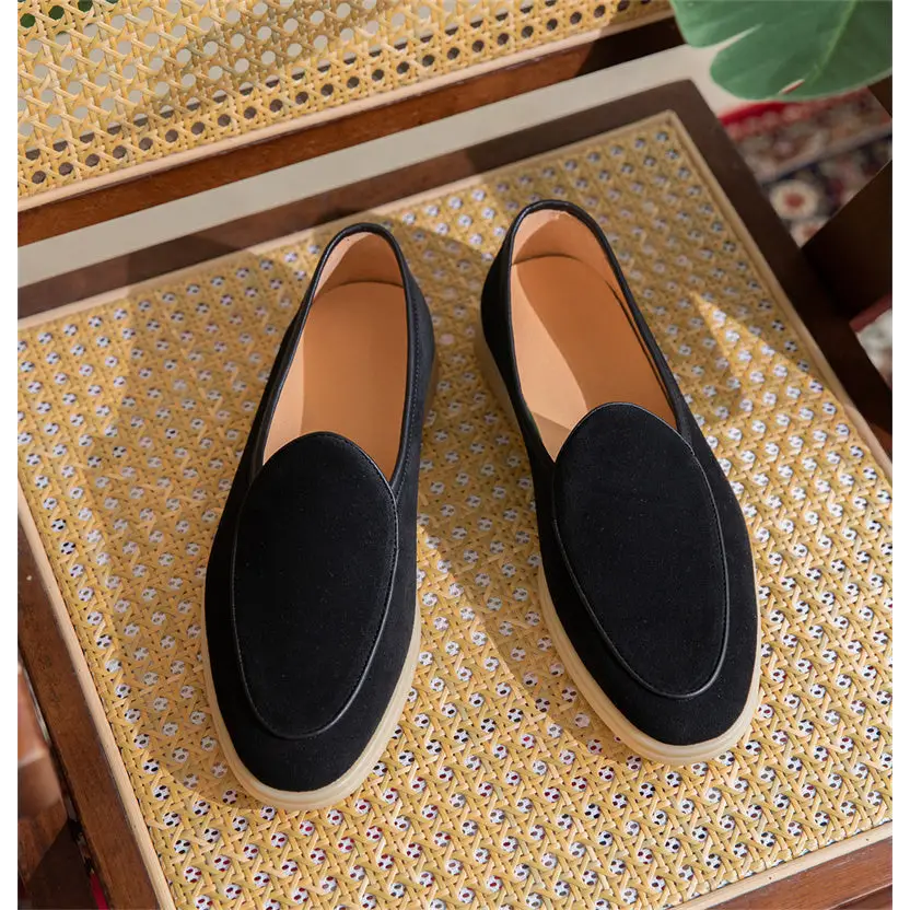 Plain Rubber Thick-soled Men's Suede Casual Leather Shoes Beyond Trends Hub
