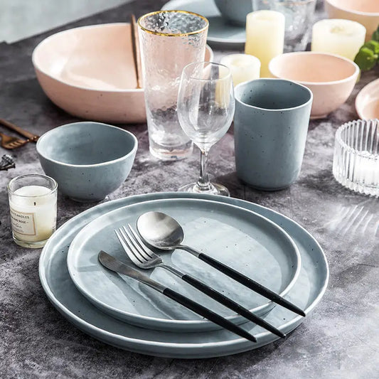 Plates Household Matte Tableware Eating Bowls - Beyond Trends Hub 