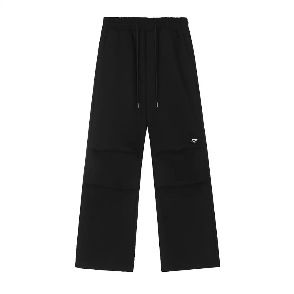 Pleated Paratrooper Casual Trousers For Men - Black / S