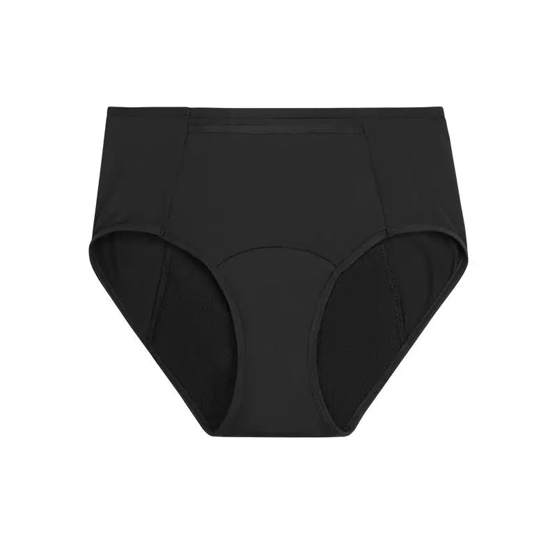 Plus Size Antibacterial Cotton Crotch Women’s Menstrual Panties Menstrual Underwear - Black / S