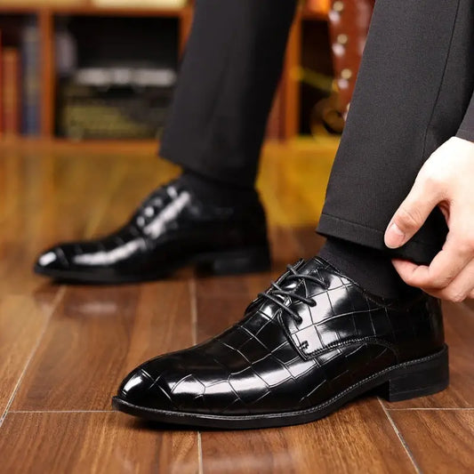 Plus Size Leather Shoes Men's Casual Breathable Beyond Trends Hub