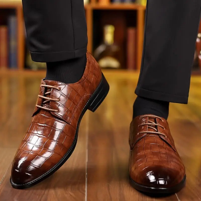 Plus Size Leather Shoes Men's Casual Breathable Beyond Trends Hub