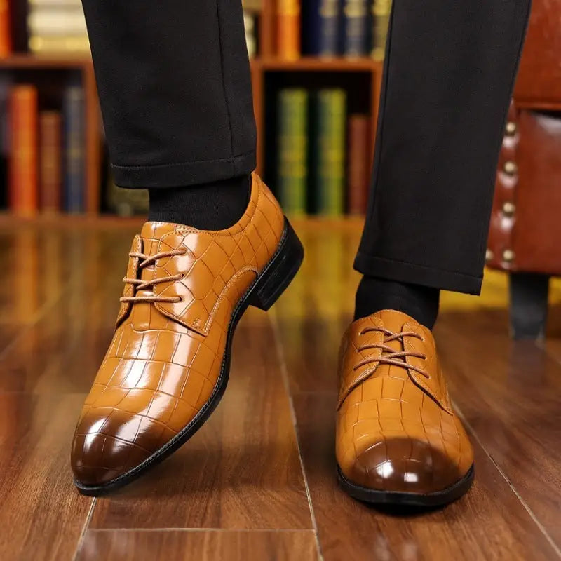 Plus Size Leather Shoes Men's Casual Breathable Beyond Trends Hub