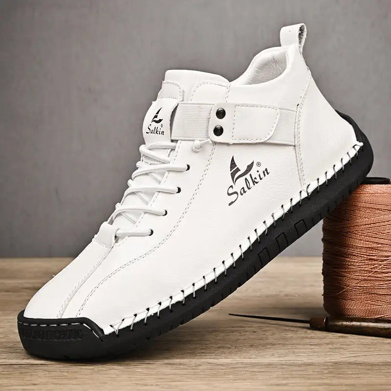 Plus Size Men’s Leather Shoes Low-top Handmade