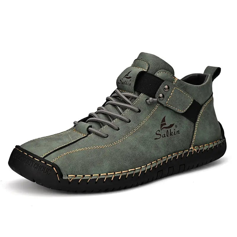 Plus Size Men’s Leather Shoes Low-top Handmade