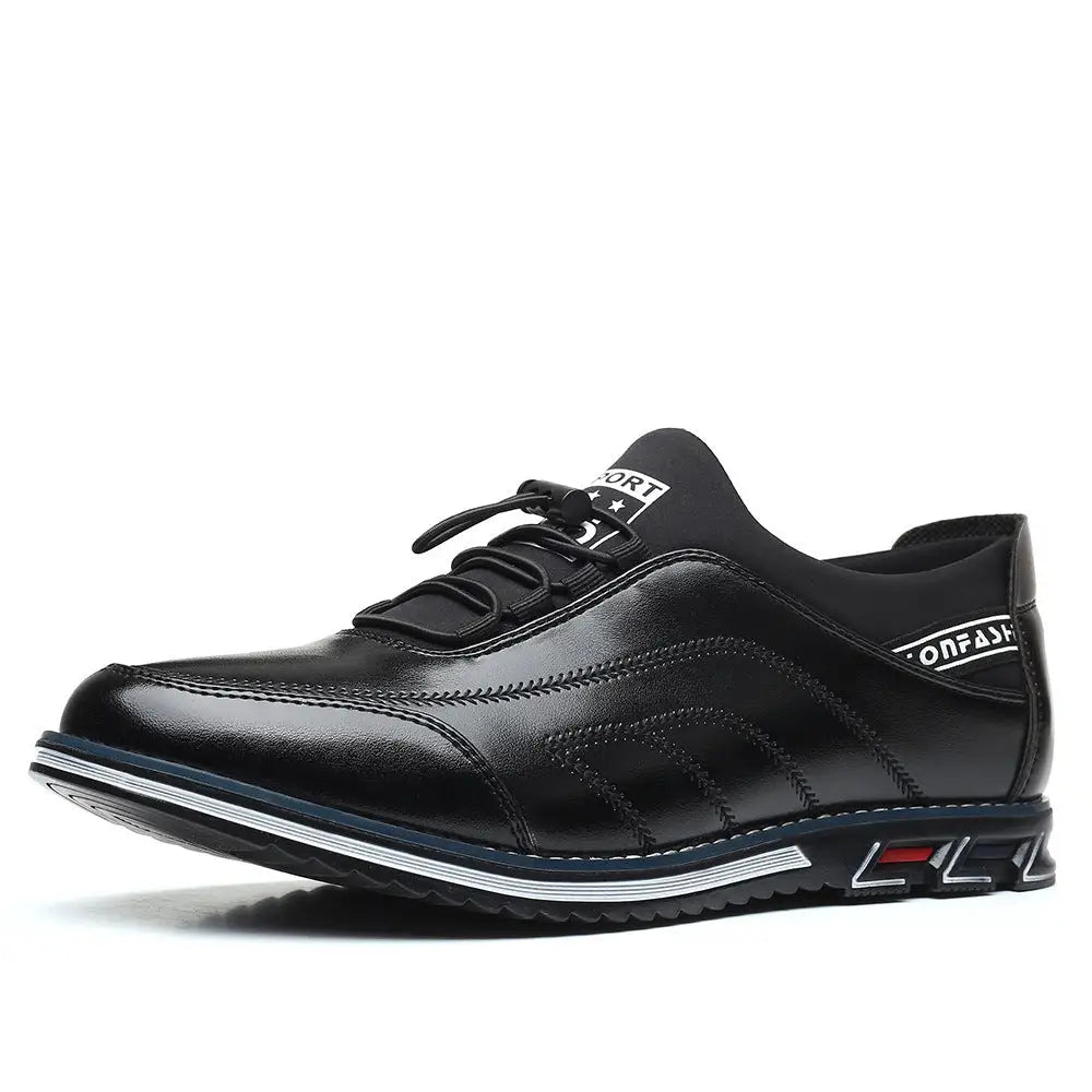 Plus Size Men's Shoes Round Head Embroidery Fashion Leather Shoes Beyond Trends Hub