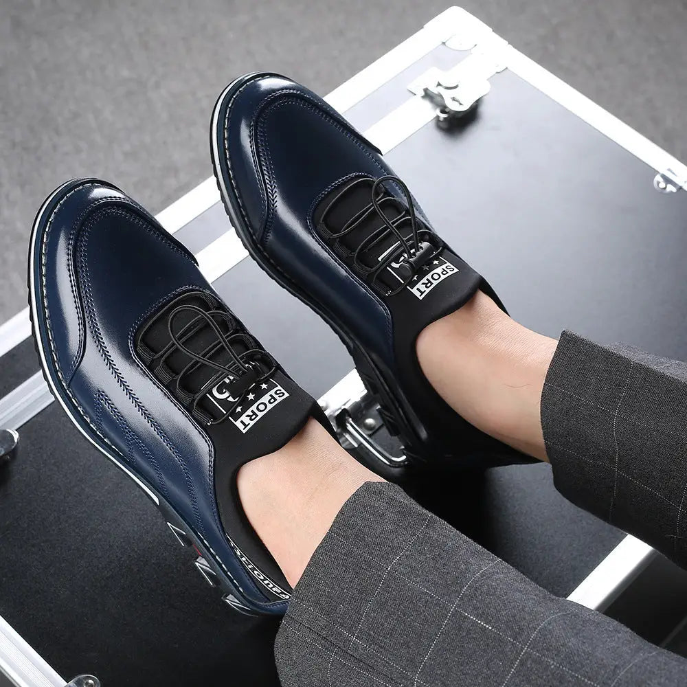 Plus Size Men's Shoes Round Head Embroidery Fashion Leather Shoes Beyond Trends Hub