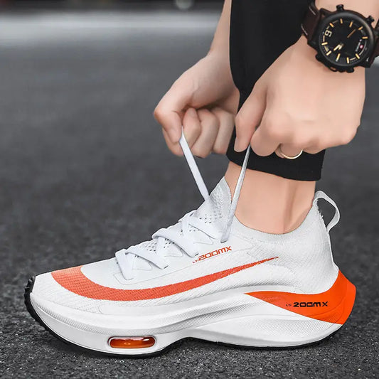 Plus Size Outdoor Sports Running Shoes Men’s Summer - T2000 White Orange / 36
