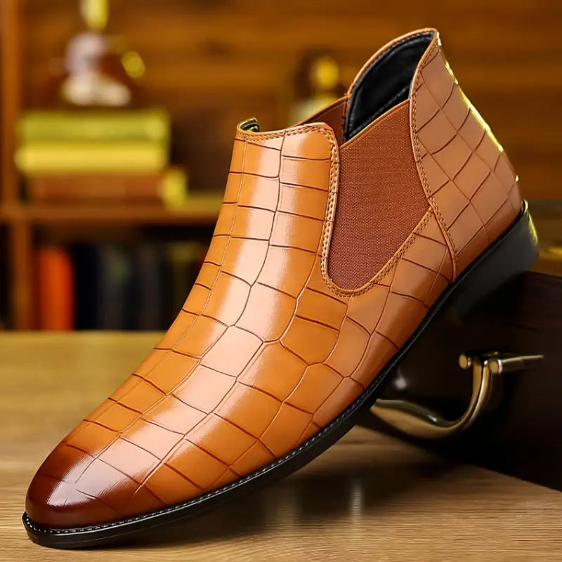Plus Size Pointed British Style Martin Boots Men's Shoes Beyond Trends Hub