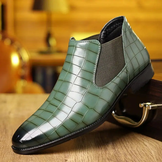 Plus Size Pointed British Style Martin Boots Men's Shoes Beyond Trends Hub