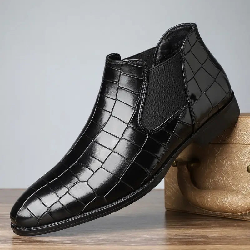 Plus Size Pointed British Style Martin Boots Men's Shoes Beyond Trends Hub