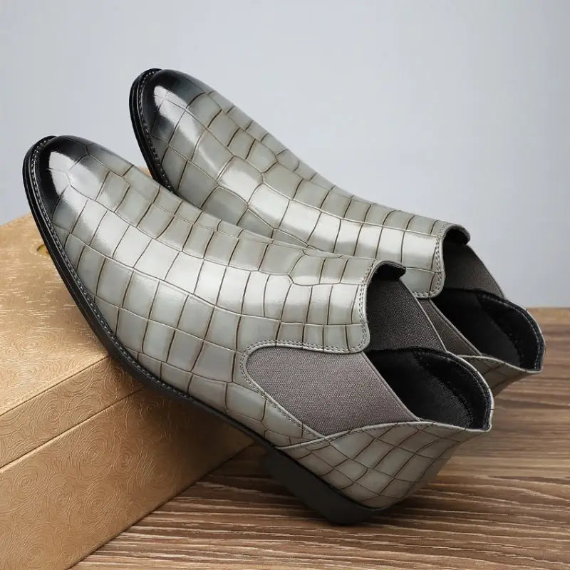 Plus Size Pointed British Style Martin Boots Men's Shoes Beyond Trends Hub