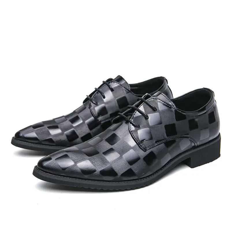 Plus Size Pointed Leather Shoes Fashion Men Beyond Trends Hub
