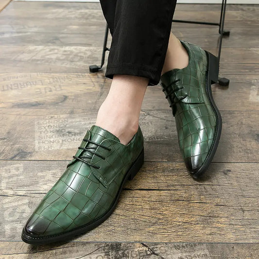 Plus Size Pointed Leather Shoes Fashion Men Beyond Trends Hub