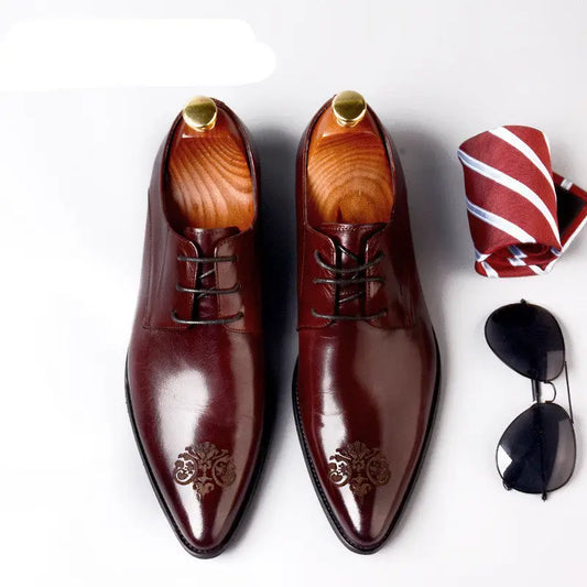 Pointed carved leather shoes Beyond Trends Hub