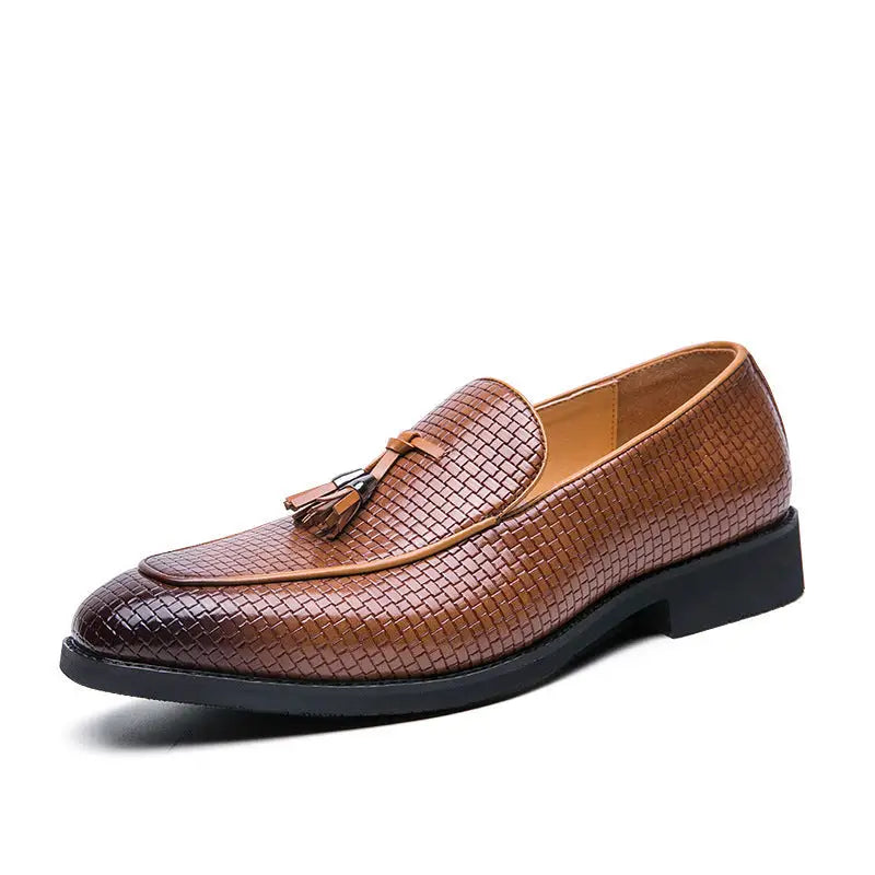 Pointed Men's Slip On Leather Shoes Beyond Trends Hub