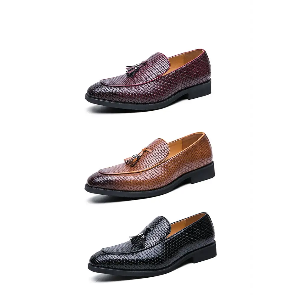Pointed Men's Slip On Leather Shoes Beyond Trends Hub