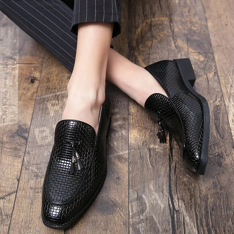 Pointed Men's Slip On Leather Shoes Beyond Trends Hub