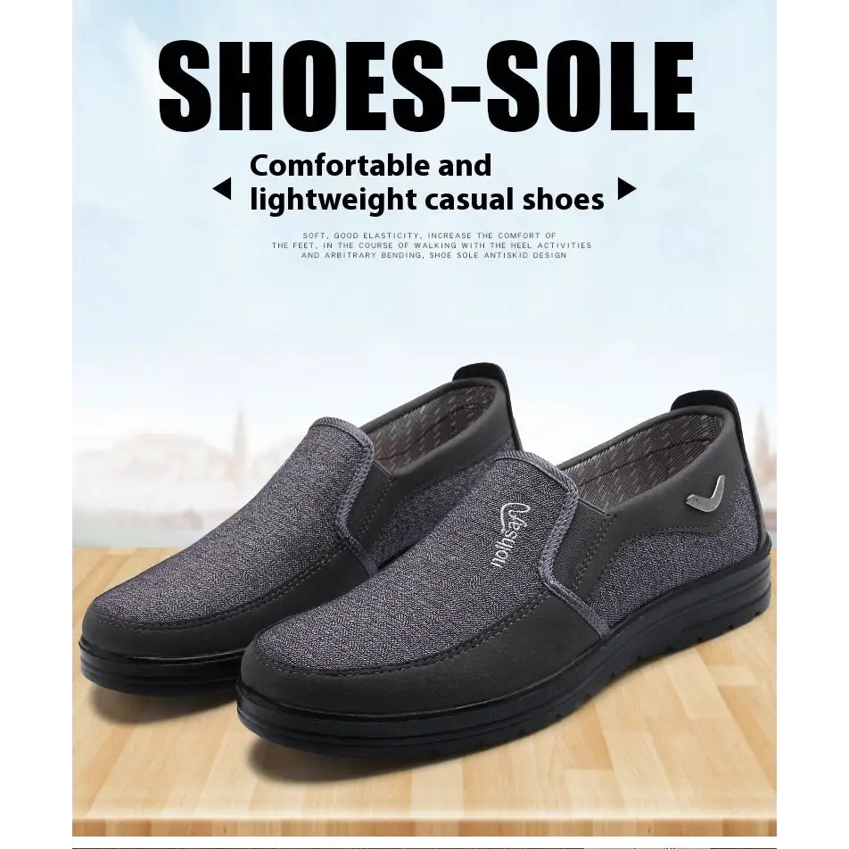 Polyurethane Old Beijing Cloth Shoes Plus Size Men