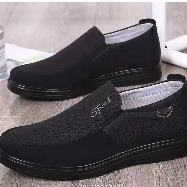 Polyurethane Old Beijing Cloth Shoes Plus Size Men - 931 Black / 38