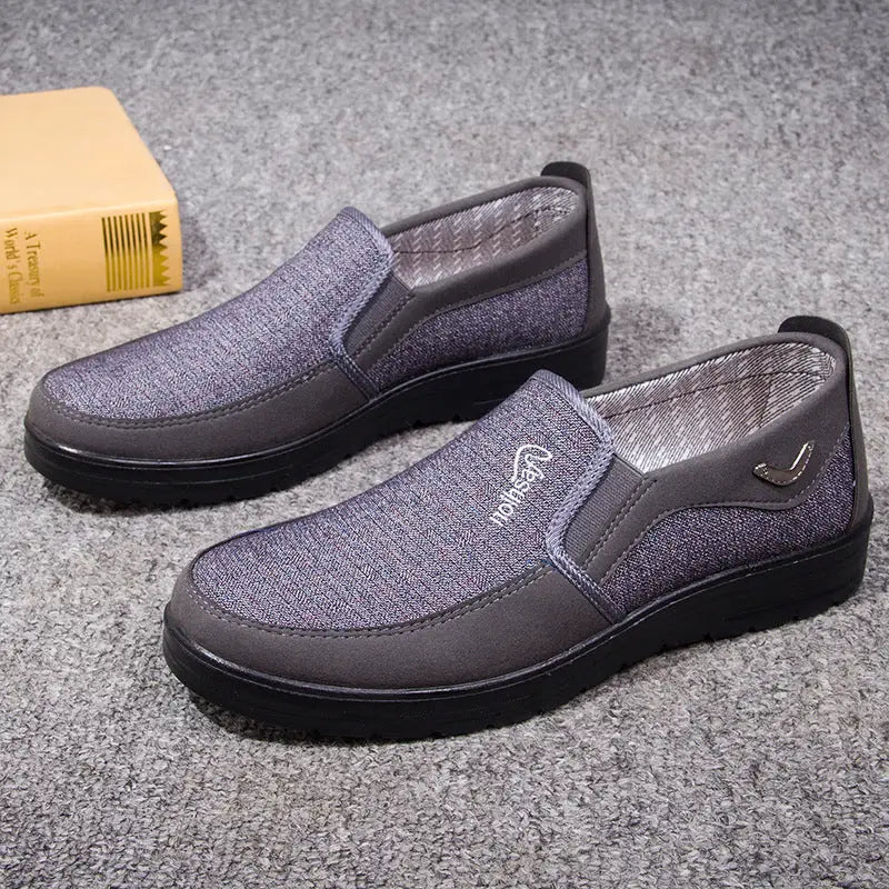 Polyurethane Old Beijing Cloth Shoes Plus Size Men - 931 Gray / 38