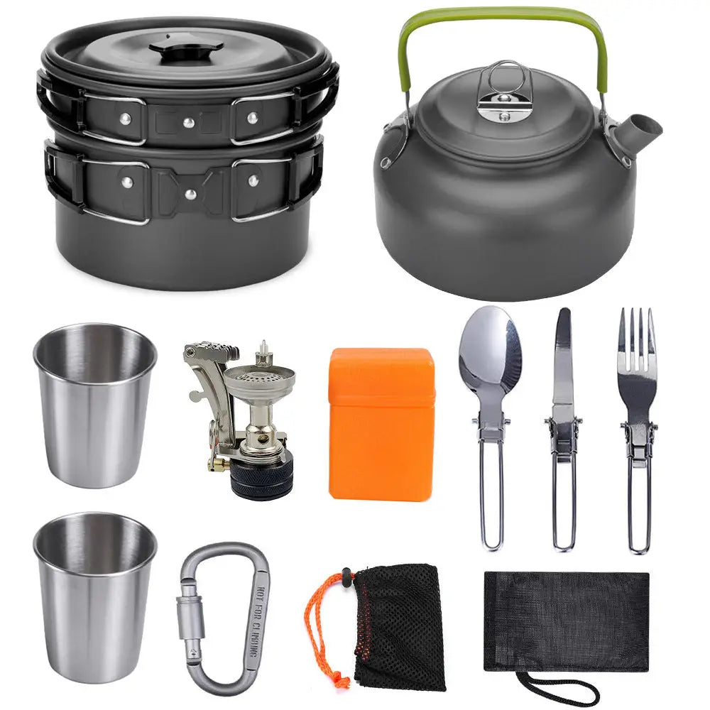 Portable camping cooker stove - Black
