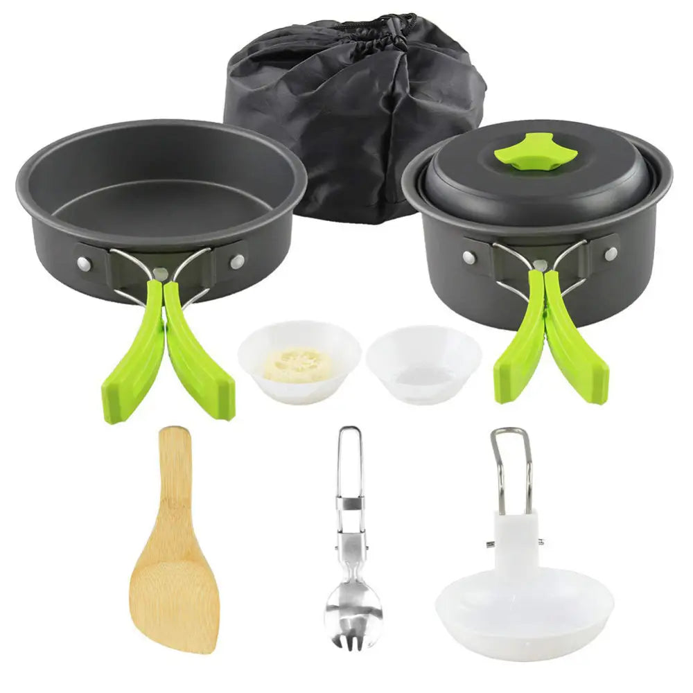 Portable camping cooker stove - Green B Set