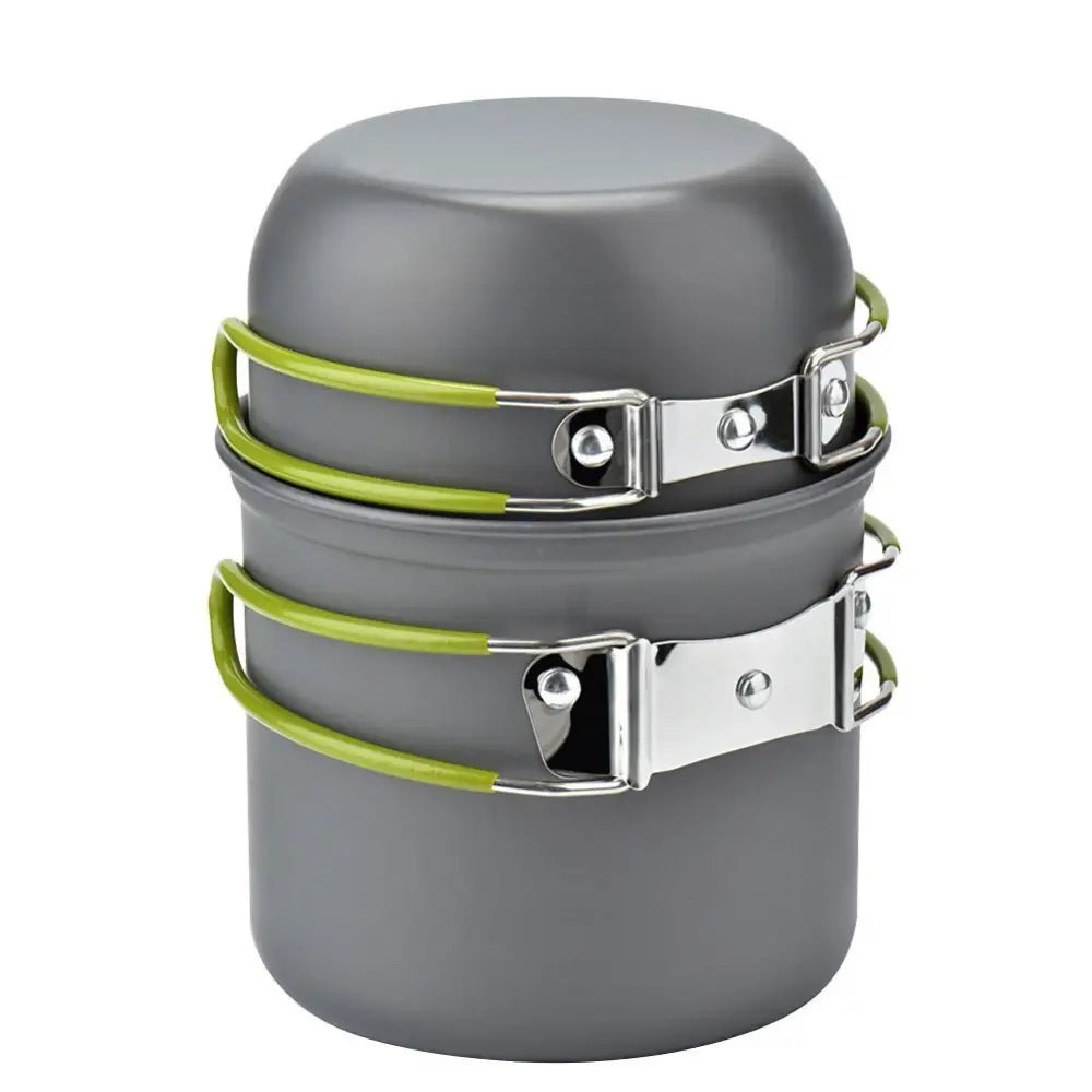 Portable camping cooker stove - Green kettle
